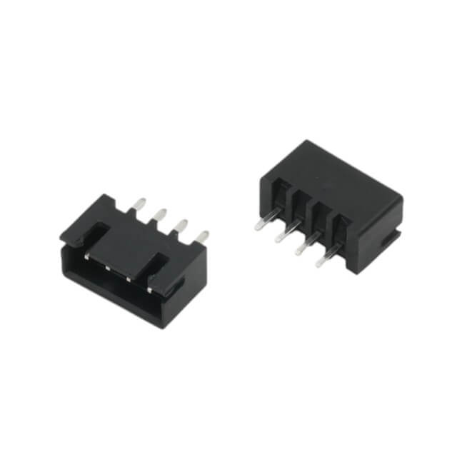 CON.T.B.2.50MM 4PIN(1X4) THT V/T MALE BLACK - L-KLS1-2.50-04-SB