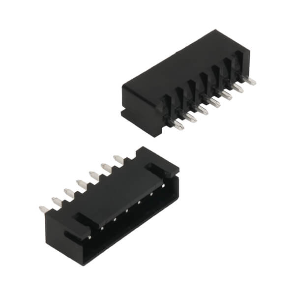 CON.T.B.2.50MM 7PIN(1X7) THT V/T MALE BLACK