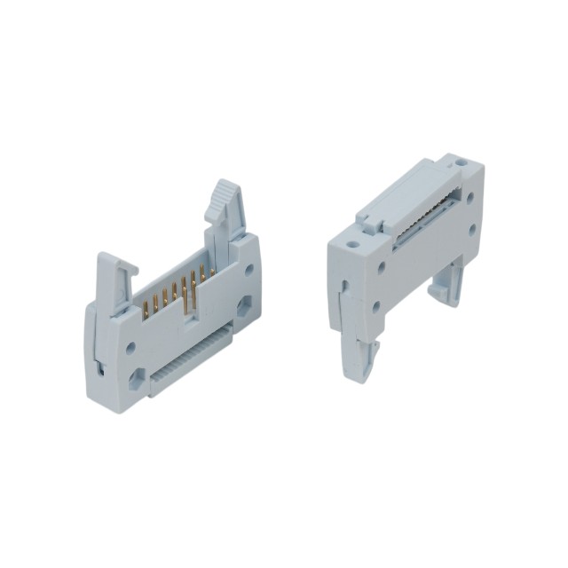 CON.IDC BOX HEADER LOCKED 16PIN(2x8)GRAY W/O EARS - L-KLS1-201Y-16-G-N