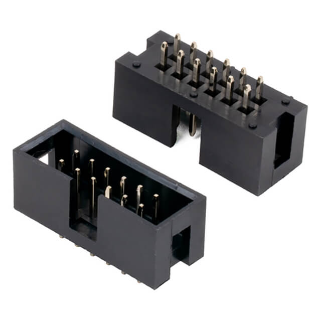 BOX HEADER 12PIN(2x6) 2.54mm THT V/T MALE BLACK - L-KLS1-202-12-S-B