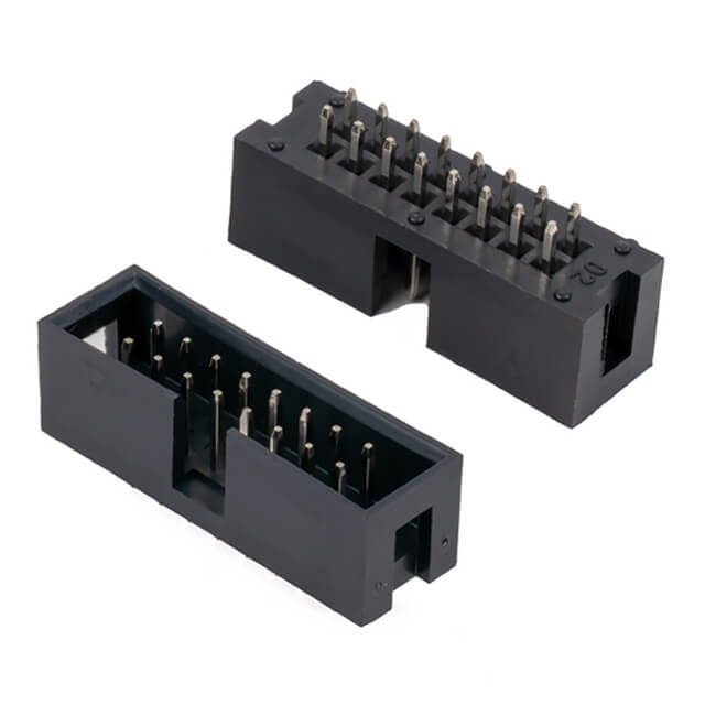 BOX HEADER 16PIN(2x8) 2.54mm THT V/T MALE BLACK - L-KLS1-202-16-S-B