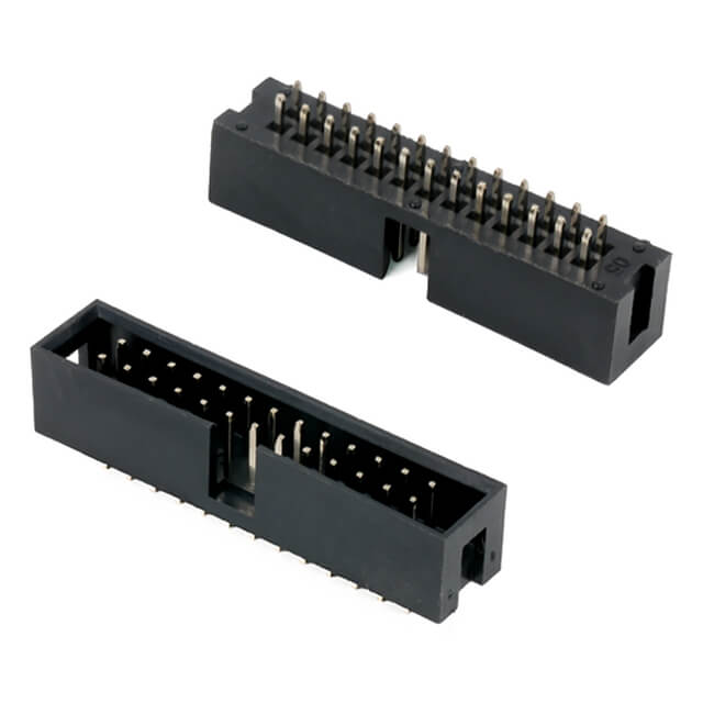 BOX HEADER 26PIN(2x13) 2.54mm THT V/T MALE BLACK - L-KLS1-202-26-S-B