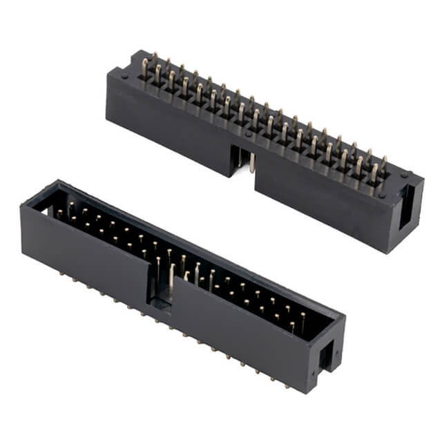 BOX HEADER 34PIN(2x17) 2.54mm THT V/T MALE BLACK - L-KLS1-202-34-S-B