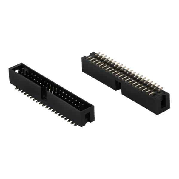 BOX HEADER 40PIN(2x20) 2.54mm SMT V/T MALE W/CAP - L-KLS1-202-40-TC-B-R