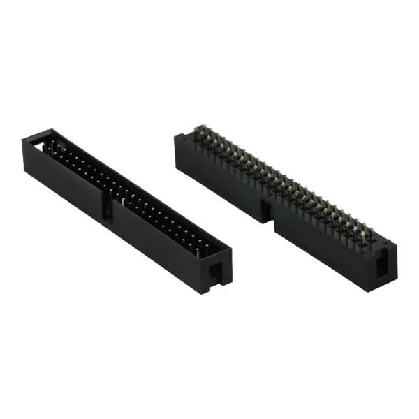 BOX HEADER 50PIN(2x25) 2.54mm THT V/T MALE BLACK - L-KLS1-202-50-S-B