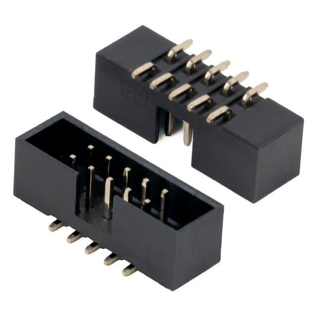 BOX HEADER 10PIN(2x5) 2.00mm SMT V/T MALE BLACK - L-KLS1-202B-10-T-B