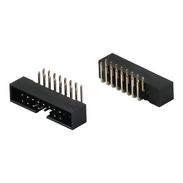 BOX HEADER 16PIN(2x8) 2.00mm THT R/A MALE BLACK - L-KLS1-202B-16-R-B