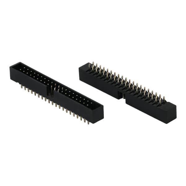 BOX HEADER 40PIN(2x20) 2.00mm THT V/T MALE BLACK - L-KLS1-202B-40-S-B