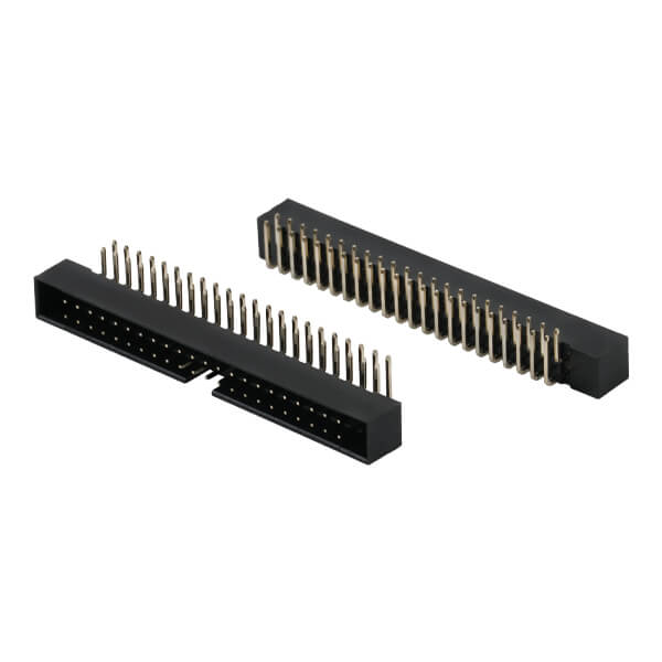 BOX HEADER 44PIN(2x22) 2.00mm THT R/A MALE BLACK - L-KLS1-202B-44-R-B