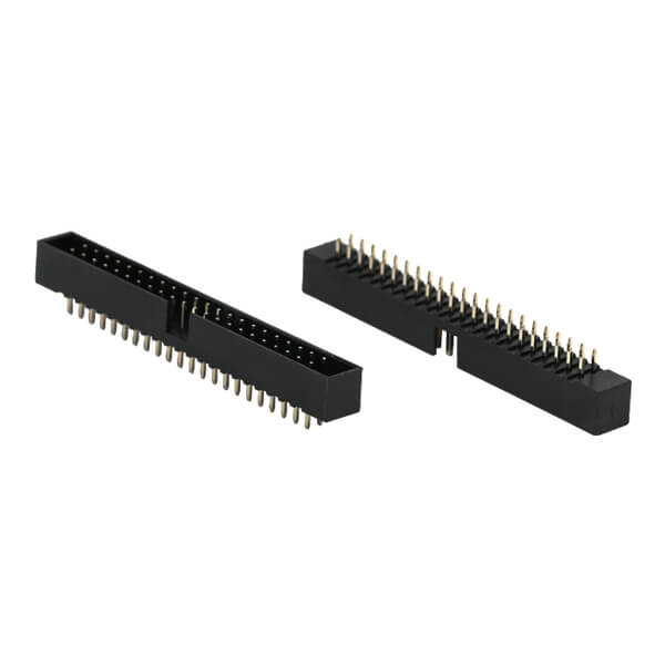 BOX HEADER 44PIN(2x22) 2.00mm THT V/T MALE BLACK - L-KLS1-202B-44-S-B