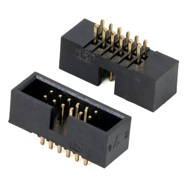 BOX HEADER 12PIN(2x6) 1.27mm THT V/T MALE BLACK - L-KLS1-202C-12-S-B