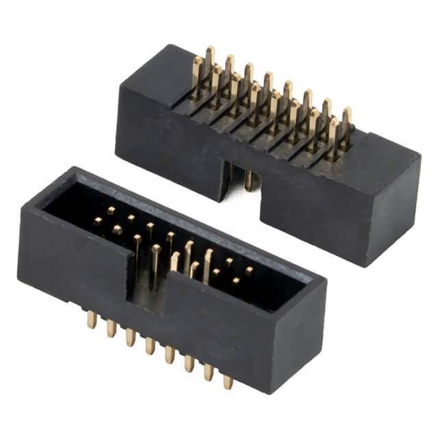 BOX HEADER 16PIN(2x8) 1.27mm THT V/T MALE BLACK - L-KLS1-202C-16-S-B
