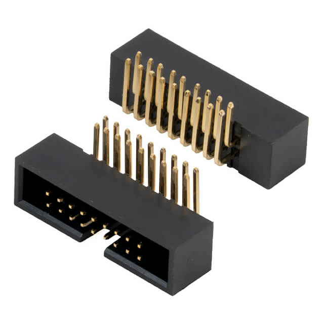 BOX HEADER 18PIN(2x9) 1.27mm THT R/A MALE BLACK - L-KLS1-202C-18-R-B