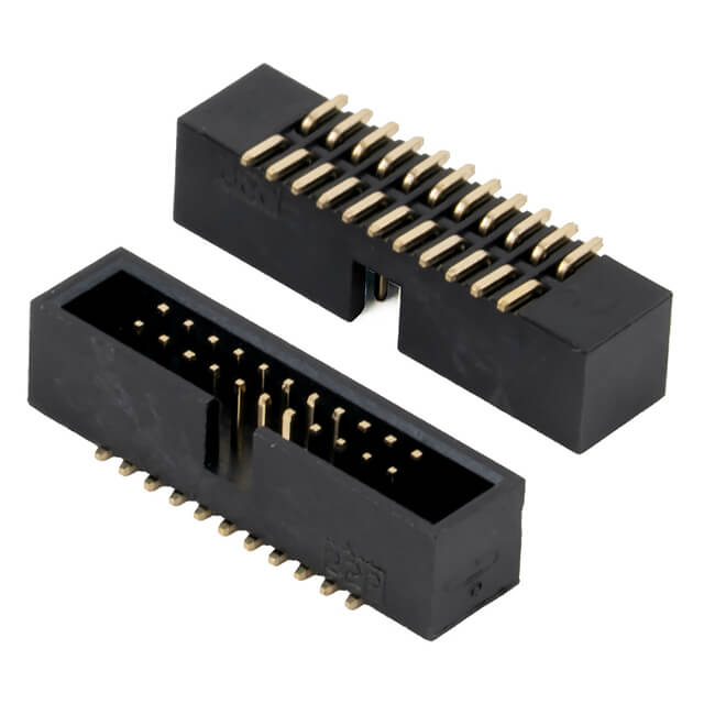 BOX HEADER 22PIN(2x11) 1.27mm SMT V/T MALE BLACK - L-KLS1-202C-22-T-B