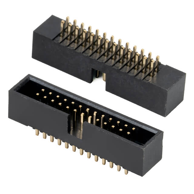 L-KLS1-202C-26-S-B - BOX HEADER 26PIN(2x13) 1.27mm THT V/T MALE BLACK