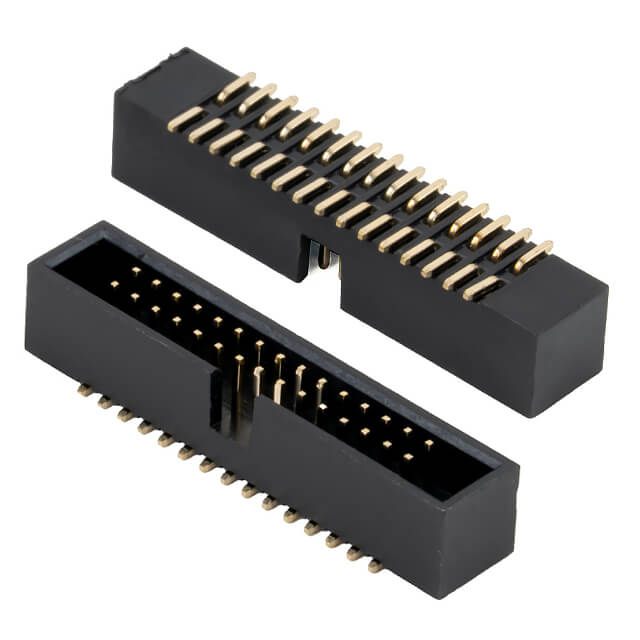 BOX HEADER 30PIN(2x15) 1.27mm SMT V/T MALE BLACK - L-KLS1-202C-30-T-B