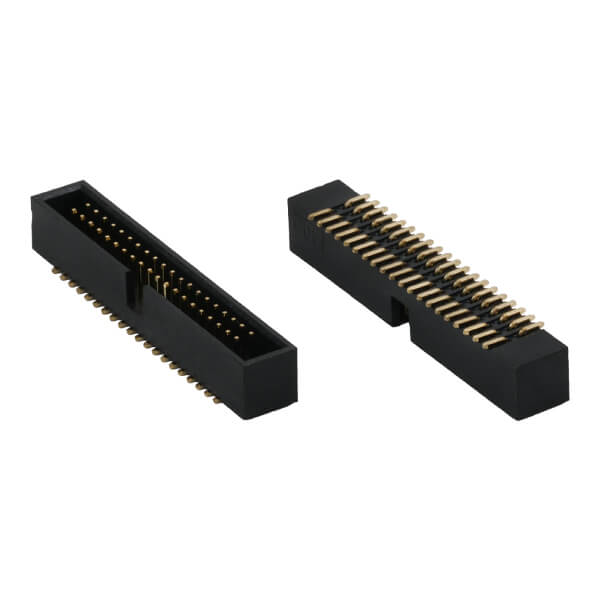 BOX HEADER 40PIN(2x20) 1.27mm SMT V/T MALE BLACK - L-KLS1-202C-40-T-B