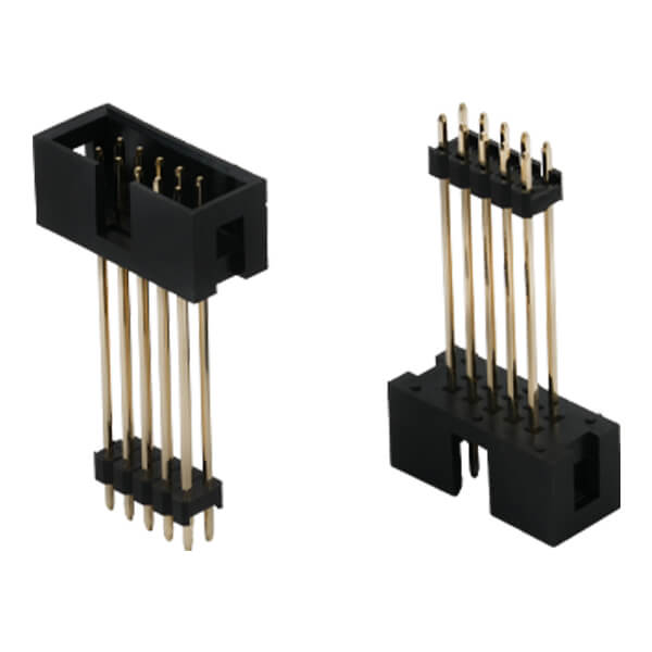 BOX HEADER 10PIN(2X5) 2.54MM THT V/T MALE BLACK - L-KLS1-202K1-10-S-B-33.8
