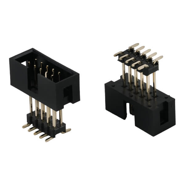 BOX HEADER 10PIN(2X5) 2.54MM SMT V/T LONG PIN 21MM - L-KLS1-202K1-10-T-B-21X9