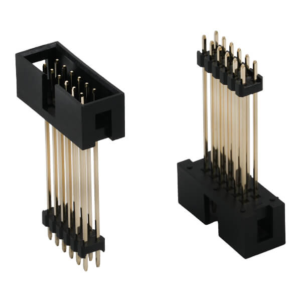 BOX HEADER 12PIN(2X6) 2.54MM THT V/T LONG PIN 33.8 - L-KLS1-202K1-12-S-B-33.8