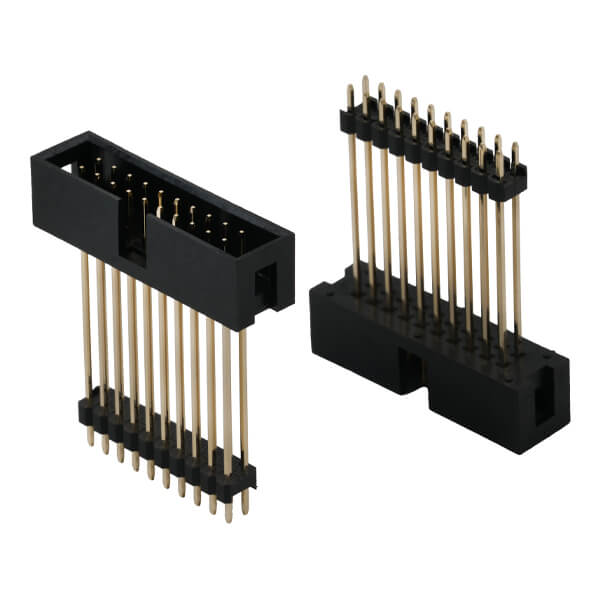 BOX HEADER 20PIN(2X10)2.54MM THT V/T LONG PIN 33.8 - L-KLS1-202K1-20-S-B-33.8