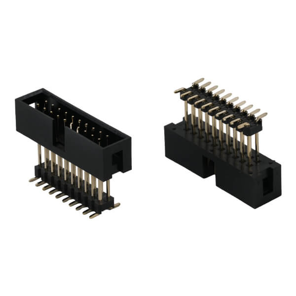 BOX HEADER 20PIN(2X10) 2.54MM SMT V/T LONG PIN 21M - L-KLS1-202K1-20-T-B-21X9