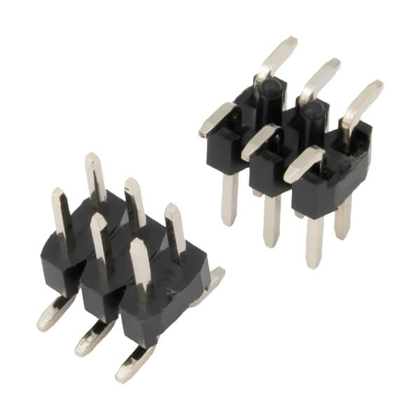 PIN HEADER 6PIN(2x3) 2.00mm SMT V/T W/CAP W/ POST - L-KLS1-207B-2-06-T3C-R