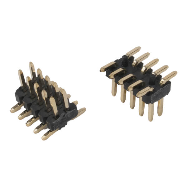 PIN HEADER 10PIN(2x5)1.27mm SMT V/T WITH POST - L-KLS1-207C-1.00-2-10-T3