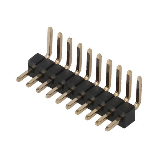 PIN HEADER 10PIN(1x10)1.27mm THT R/A 2.20X2.70X5.9