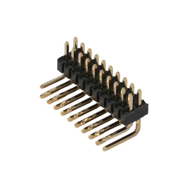 PIN HEADER 20PIN(2x10)1.27mm THT R/A 2.20X2.70X5.9 - L-KLS1-207C-1.50-2-20-R2