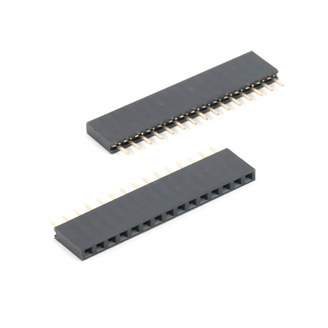 FEMALE HEADER 15PIN(1x15) 2.54mm THT V/T TRAY - L-KLS1-208-1-15-S