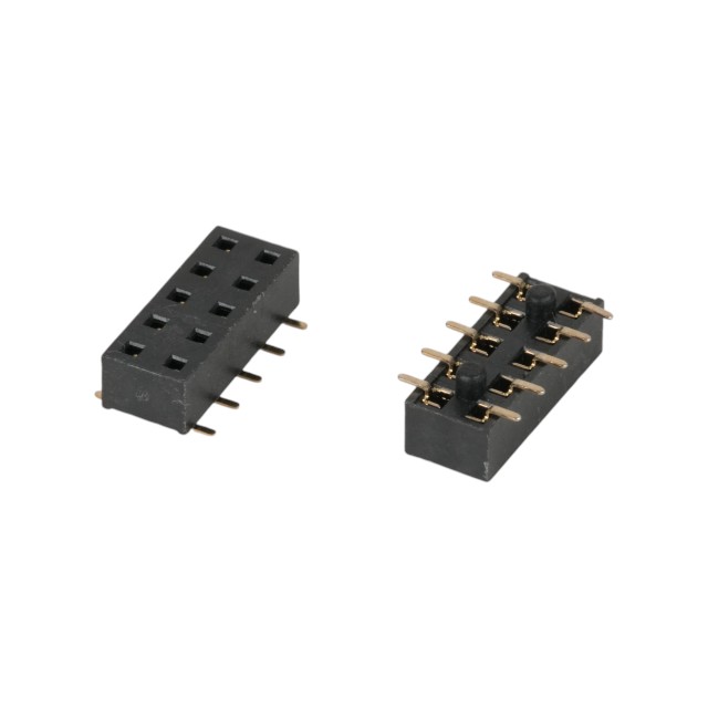 FEMALE HEADER 10PIN(2X5) 2.54mm SMT V/T - L-KLS1-208-3.5-2-10-T3C-