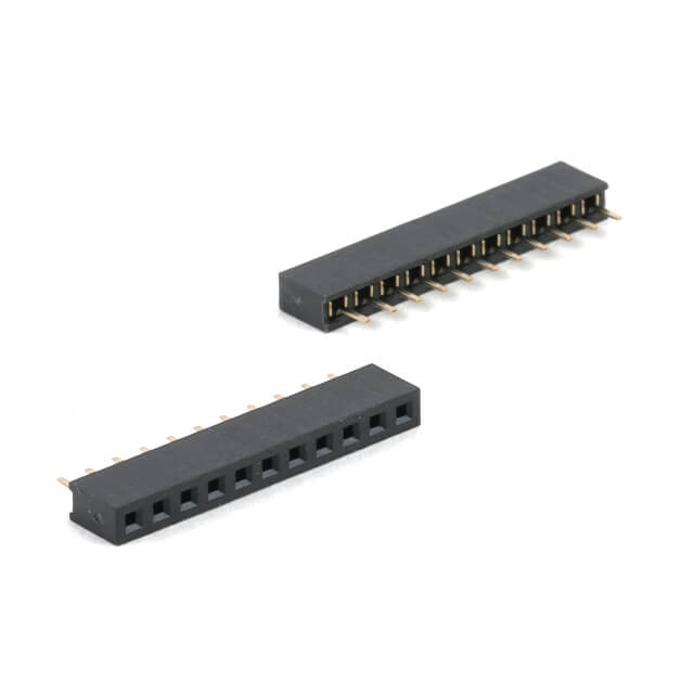 FEMALE HEADER 11PIN(1x11) 2.00mm THT V/T TRAY - L-KLS1-208B-4.3-1-11-S