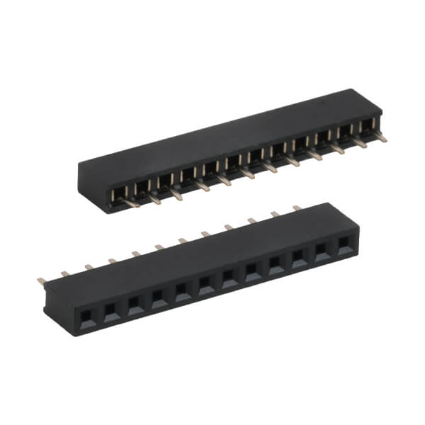 FEMALE HEADER 12PIN(1x12) 2.00mm THT V/T TRAY - L-KLS1-208B-4.3-1-12-S