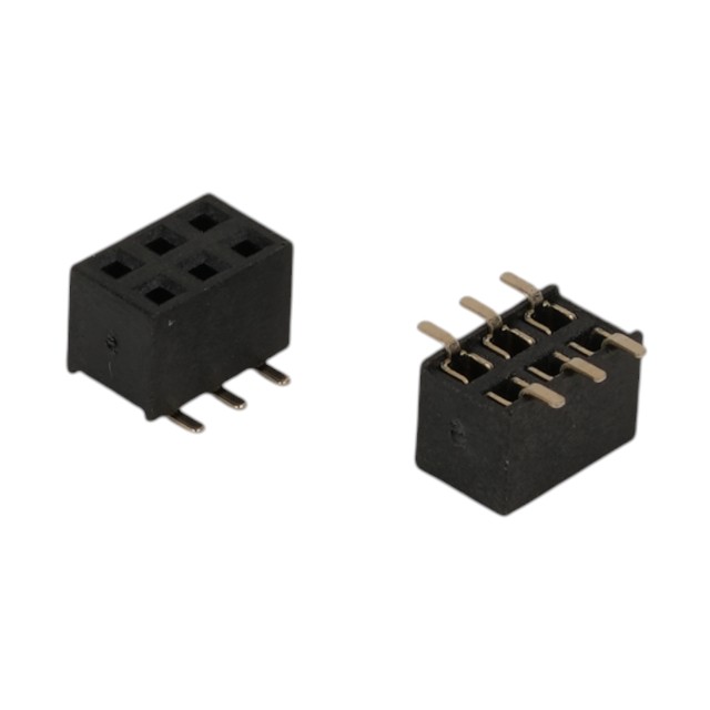 FEMALE HEADER 6PIN(2x3) 2.00mm SMT V/T TAPE&REEL - L-KLS1-208B-4.3-2-06-T