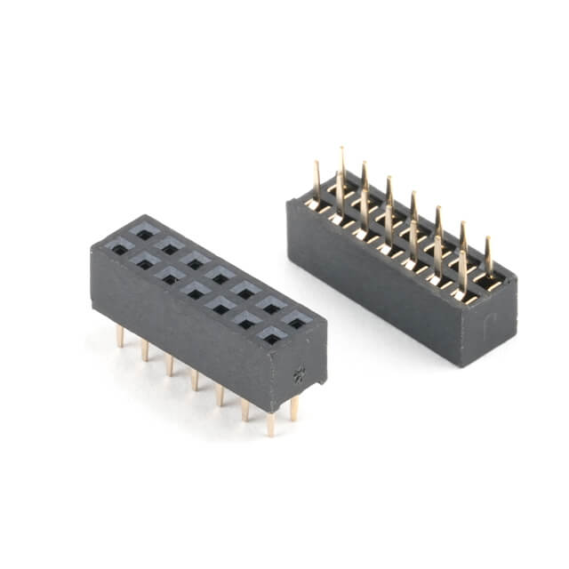 FEMALE HEADER 14PIN(2x7) 2.00mm THT V/T TRAY - L-KLS1-208B-4.3-2-14-S