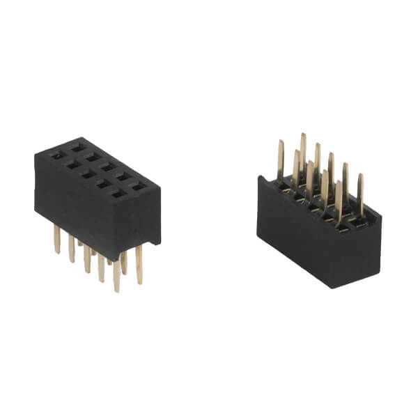 FEMALE HEADER 10PIN(2x5) 1.27mm THT V/T H:3.40MM - L-KLS1-208C-3.4-2-10-S-B