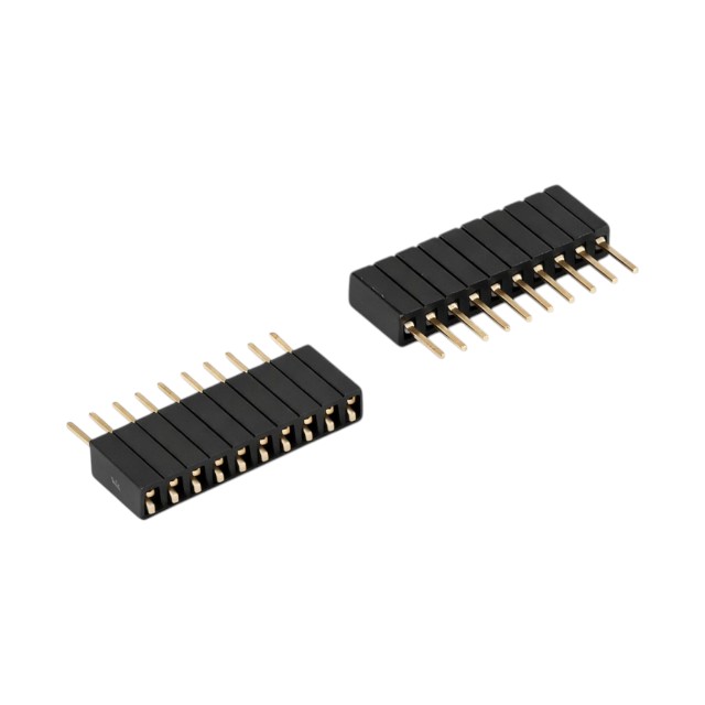 FEMALE HEADER 11PIN(1x11) 1.27mm THT V/T BAG - L-KLS1-208C-4.6-1-11-S-P