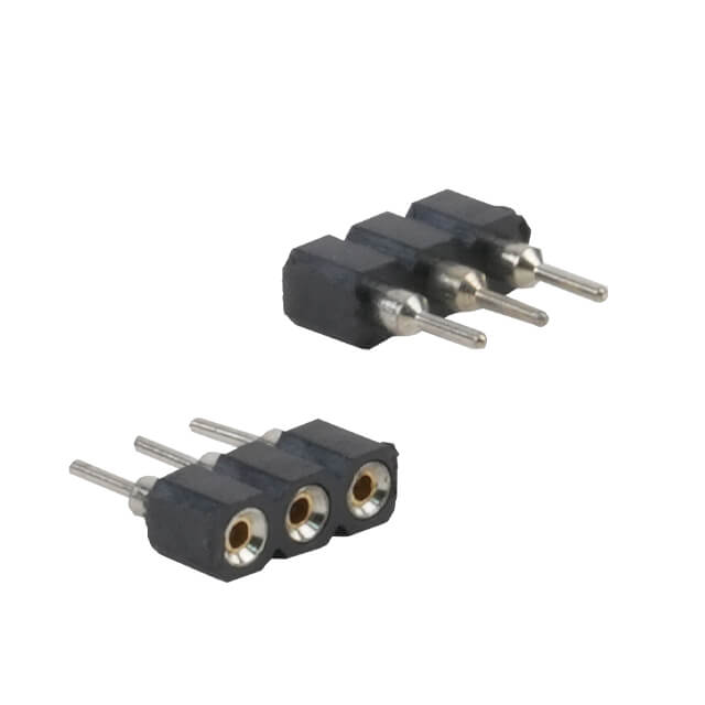 FEMALE HEADER 2.54MM 3PIN(1X3) THT V/T MACHINE PIN - L-KLS1-209-3.0-1-03-S-Y