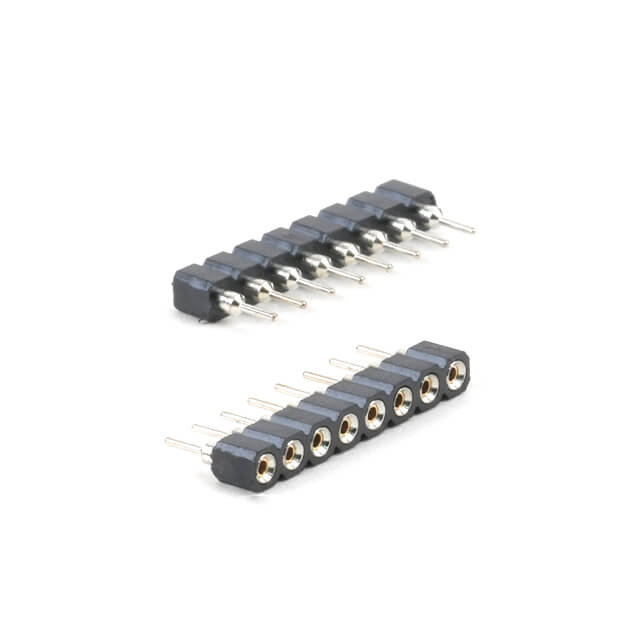 FEMALE HEADER 2.54MM 8PIN(1X8) THT V/T MACHINE PIN - L-KLS1-209-3.0-1-08-S-Y