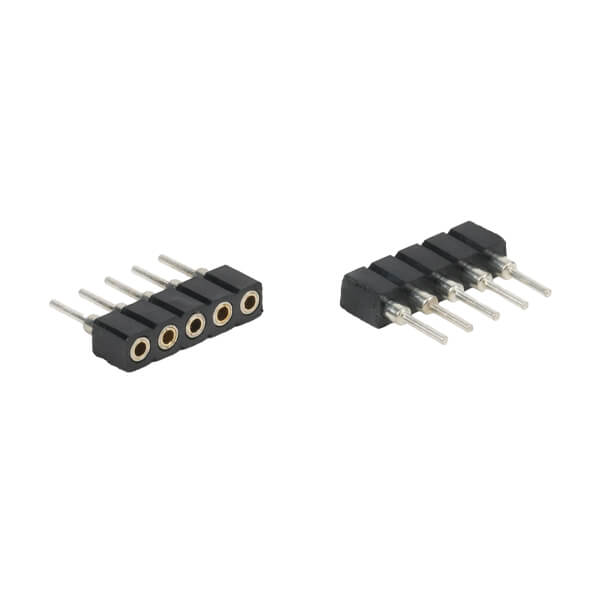 FEMALE HEADER 5PIN(1x5) 2.00mm THT V/T MACHINE PIN - L-KLS1-209B-1-05-S-Y