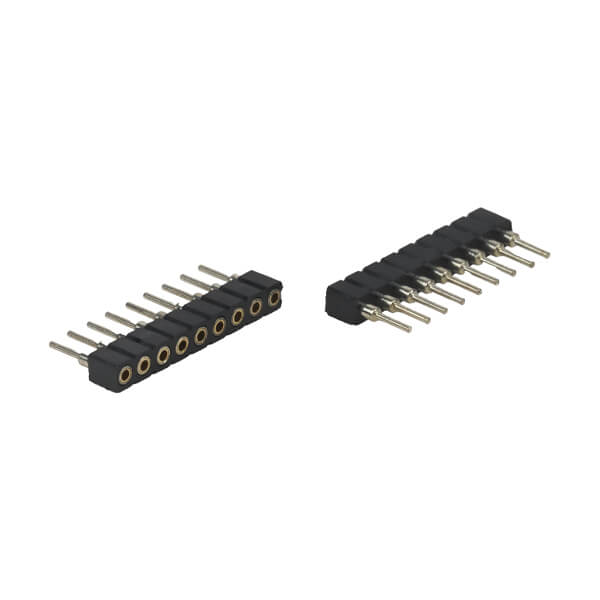FEMALE HEADER 9PIN(1x9) 2.00mm THT V/T MACHINE PIN - L-KLS1-209B-1-09-S-Y