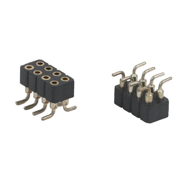 FEMALE HEADER 8PIN(2x4) 2.00mm SMT V/T MACHINE PIN - L-KLS1-209B-2-08-T-Y