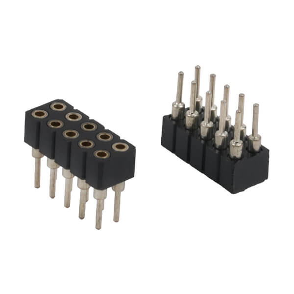 FEMALE HEADER 10PIN(2x5)2.00mm THT V/T MACHINE PIN - L-KLS1-209B-2-10-S-Y