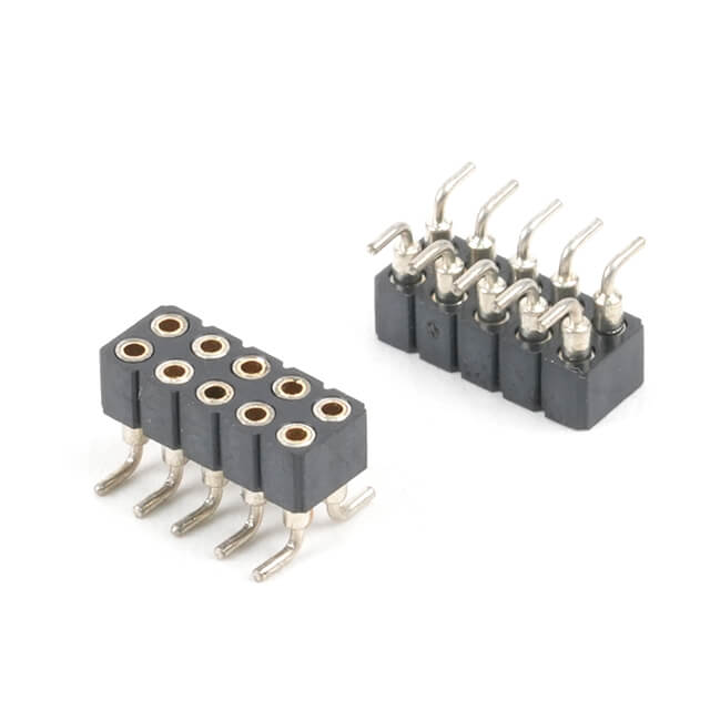 FEMALE HEADER 10PIN(2x5) 2.00mm SMT V/T MACHINE PIN - L-KLS1-209B-2-10-T-Y
