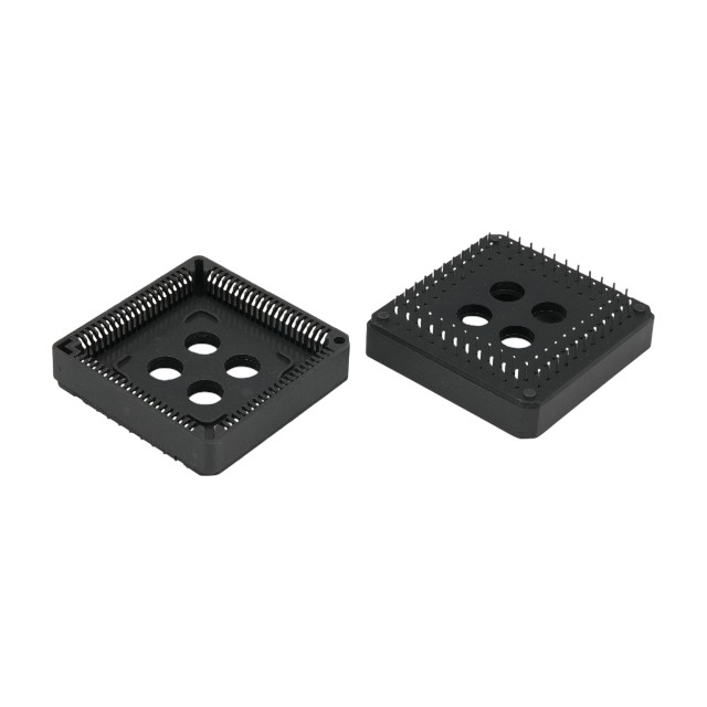 CONNECTOR SOCKET PLCC 84P 2.54MM THT V/T BLACK - L-KLS1-210-D-84-B