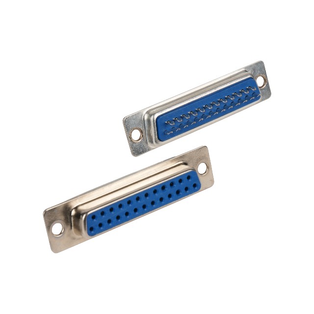 CONNECTOR DSUB 25PIN 180C SOLDER TYPE FEMALE BLUE - L-KLS1-213-25-F-L