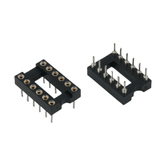 IC-SOCKET 12PIN PRECISION 0.3"(7.62MM) TIN W/O - L-KLS1-217-12-Y-1