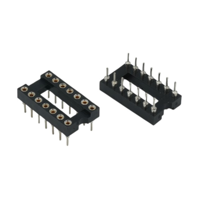 IC-SOCKET 14PIN PRECISION 0.3"(7.62MM) TIN W/O - L-KLS1-217-14-Y-1