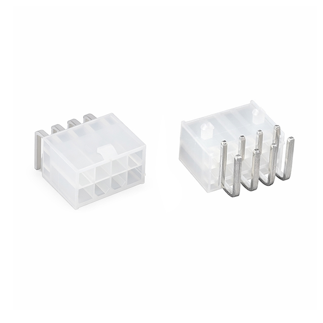 CON.T.B.4.20MM 8PIN(2x4) THT R/A MALE WITH PEG - L-KLS1-4.20-2X04-RW